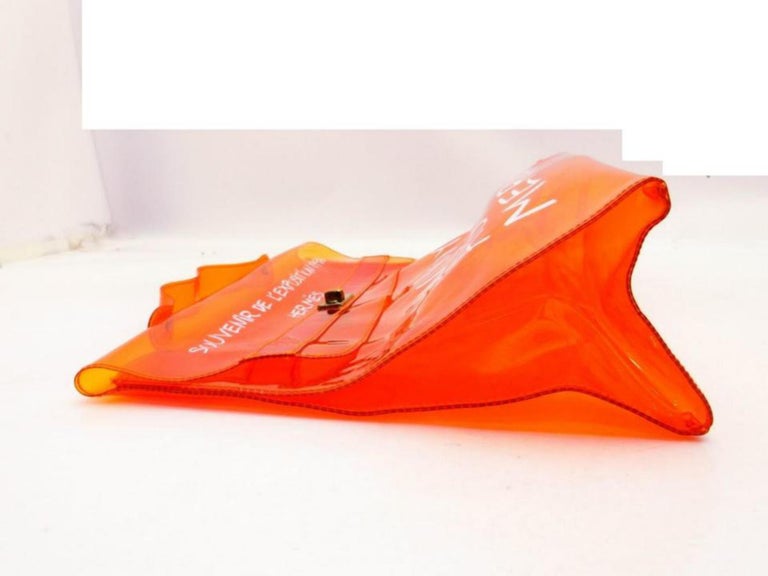 Hermès 1998 Clear Orange Souvenir De L'Exposition Kelly Translucent