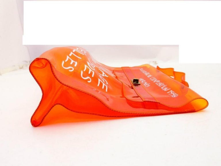 Hermès 1998 Clear Orange Souvenir De L'Exposition Kelly Translucent
