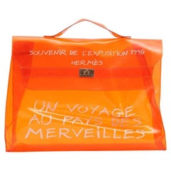 Vintage Hermès 1998 Translucent Souvenir De L'Exposition Clear Kelly 6lm32her
