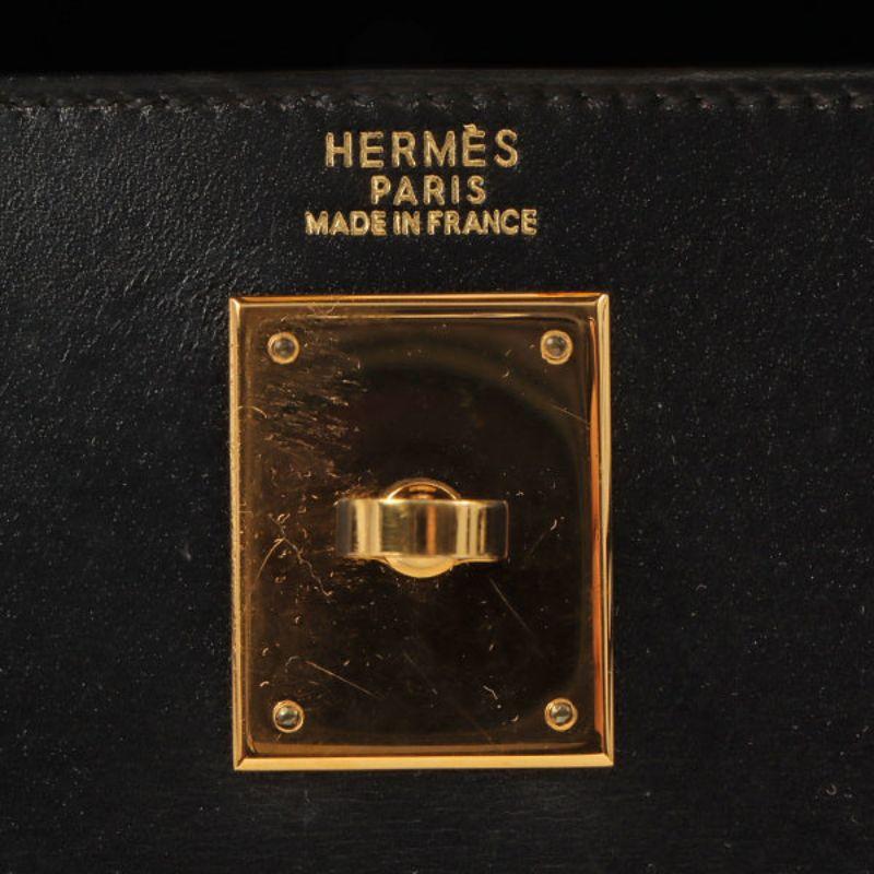 Hermes 1999 Made Kelly Bag 32Cm Black 6