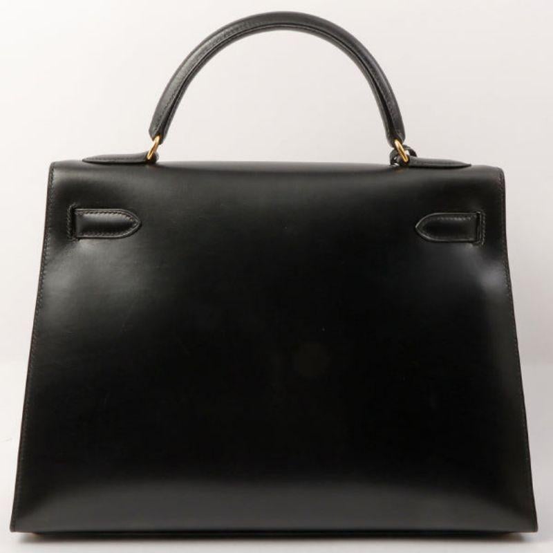 Hermes 1999 Made Kelly Bag 32Cm Black In Good Condition In London, GB