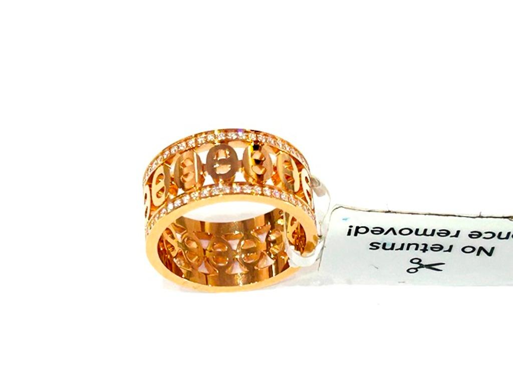 Bague Chaine d'Ancre Divine en or rose 1K d'Hermes 0,43 carats en vente 5