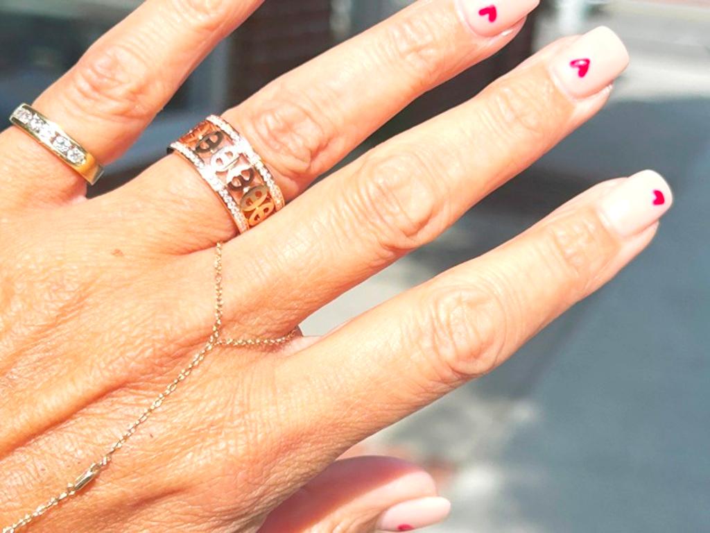 Bague Chaine d'Ancre Divine en or rose 1K d'Hermes 0,43 carats Unisexe en vente