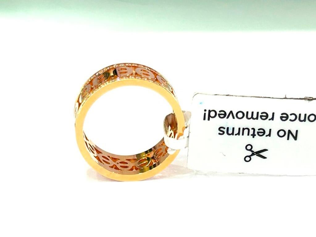 Bague Chaine d'Ancre Divine en or rose 1K d'Hermes 0,43 carats en vente 4