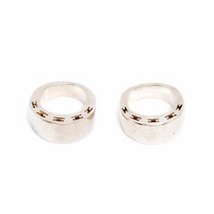 Hermès 2 bagues Argent Clarté  T48 Silver Sterling Clarte  Ring x 2 US4.5 Hermes