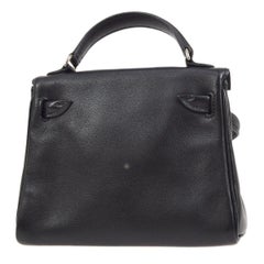 Hermes 2000 Kelly Doll Handbag Black Gulliver