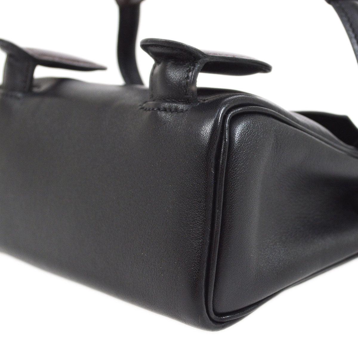 Hermes 2000 Bolso Kelly Doll Negro Gulliver en Bueno estado para la venta en London, GB