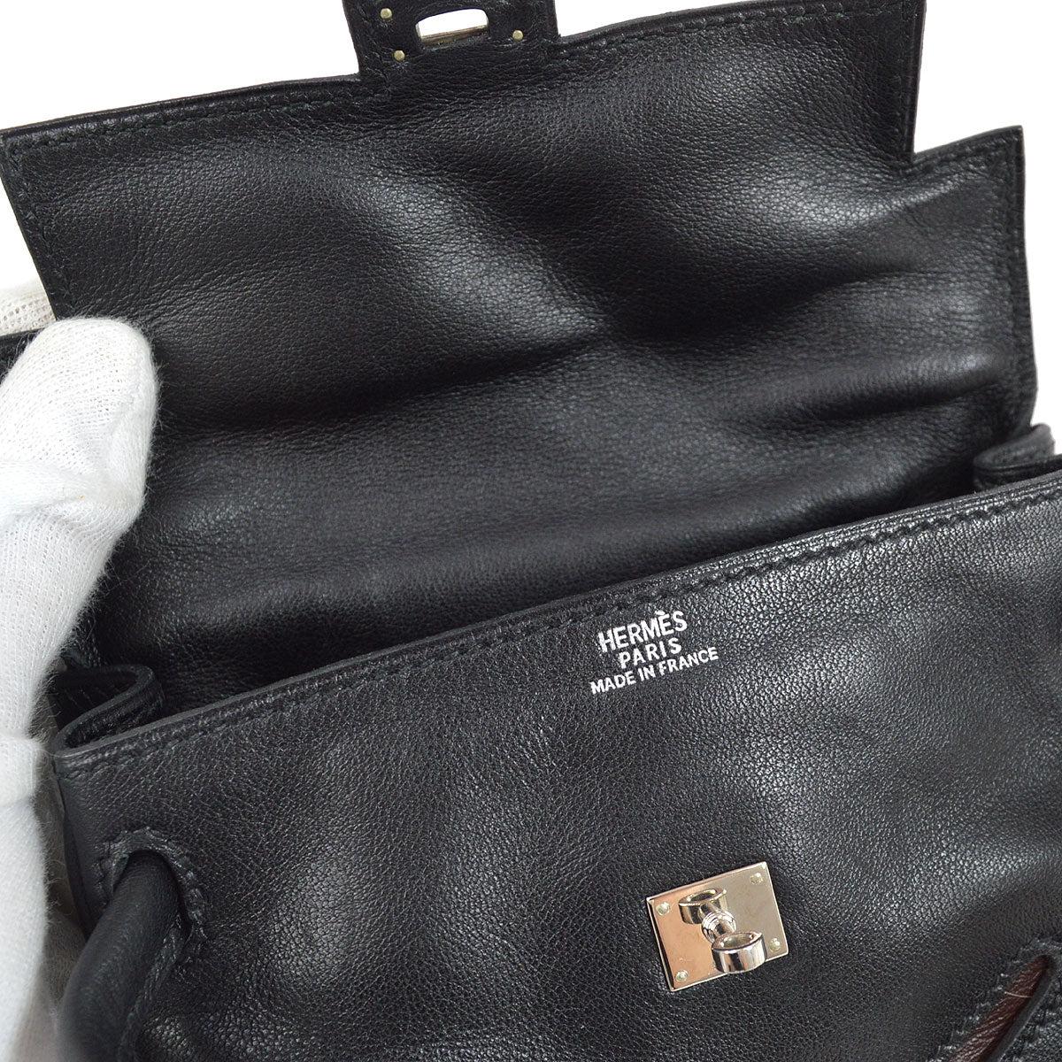 Hermes 2000 Bolso Kelly Doll Negro Gulliver en venta 4