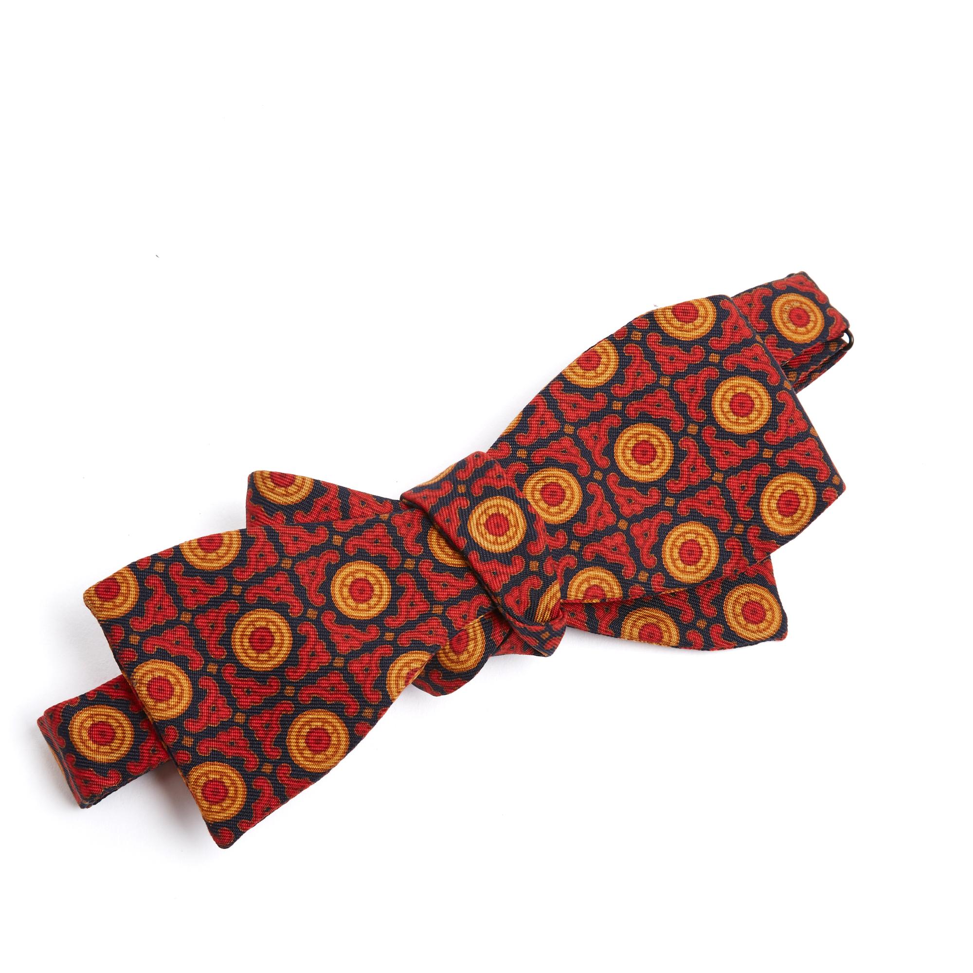 Hermès 2000 Noeud Papillon TU Margiela Red Silk Twill Adjustable Bow Tie Hermes For Sale 1
