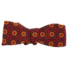 Hermès 2000 Noeud Papillon TU Margiela Red Silk Twill Adjustable Bow Tie Hermes