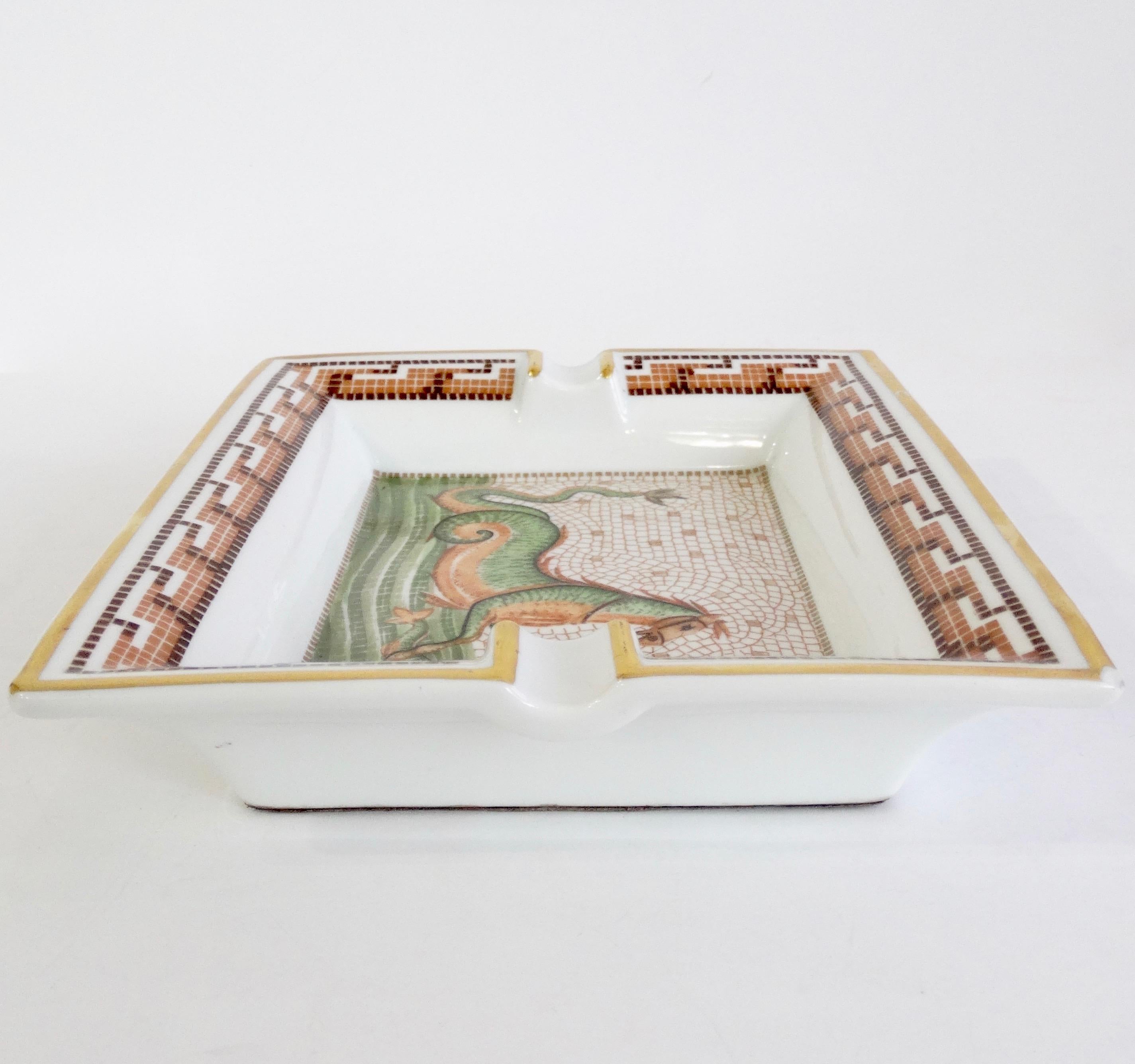 Hermés 2000s Hippocamp Porcelain Tray  1