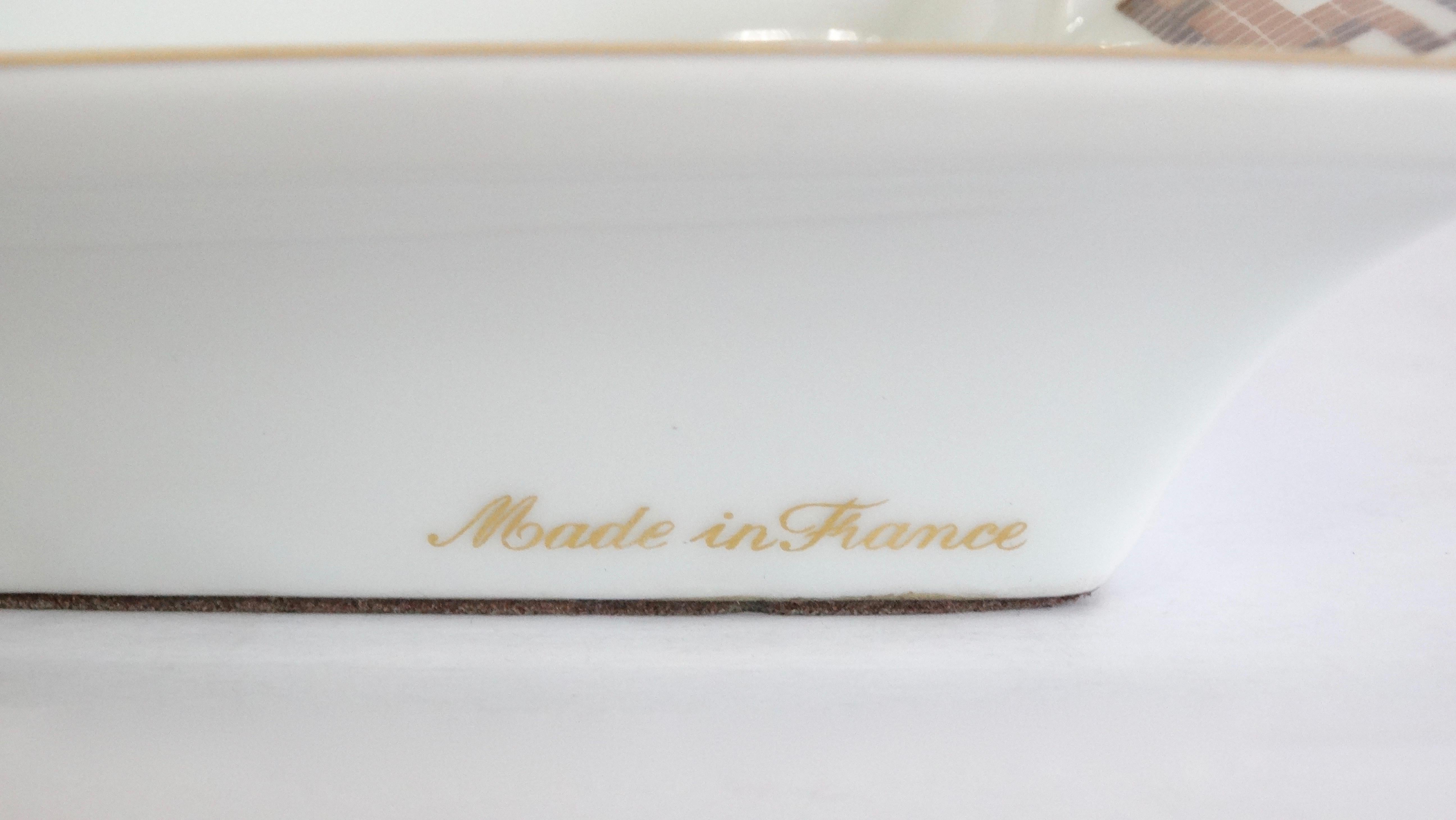 Hermés 2000s Hippocamp Porcelain Tray 4