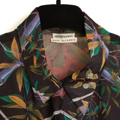 Hermès 2001 Top Soie Serenite FR40 Margiela Silk Top Blouse UK12 US10 Hermes
