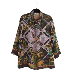 Hermès 2001 Top Soie Serenite FR40 Margiela Silk Top Blouse UK12 US10 Hermes