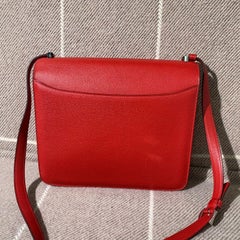 Hermes 2002 26 Shoulder Bag Evercolor Leather Red 2018