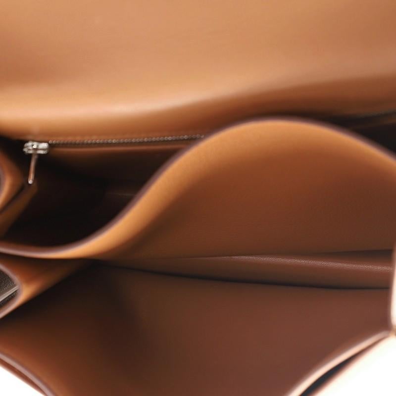 Brown Hermes 2002 Shoulder Bag Evercolor 20