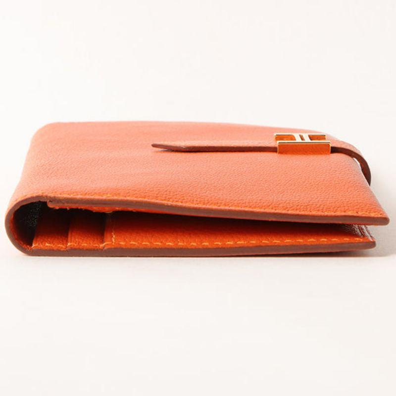 hermes orange mens wallet