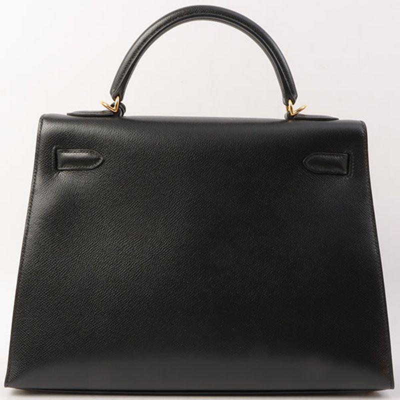 Hermes 2003 Made Kelly Bag 32Cm Black In Good Condition In London, GB