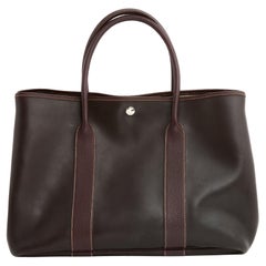 Hermes 2004 Amazonia Leather Garden Party MM Bag