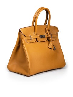 Hermès 2005 Caramel Chèvre de Coromandel PHW Birkin 35