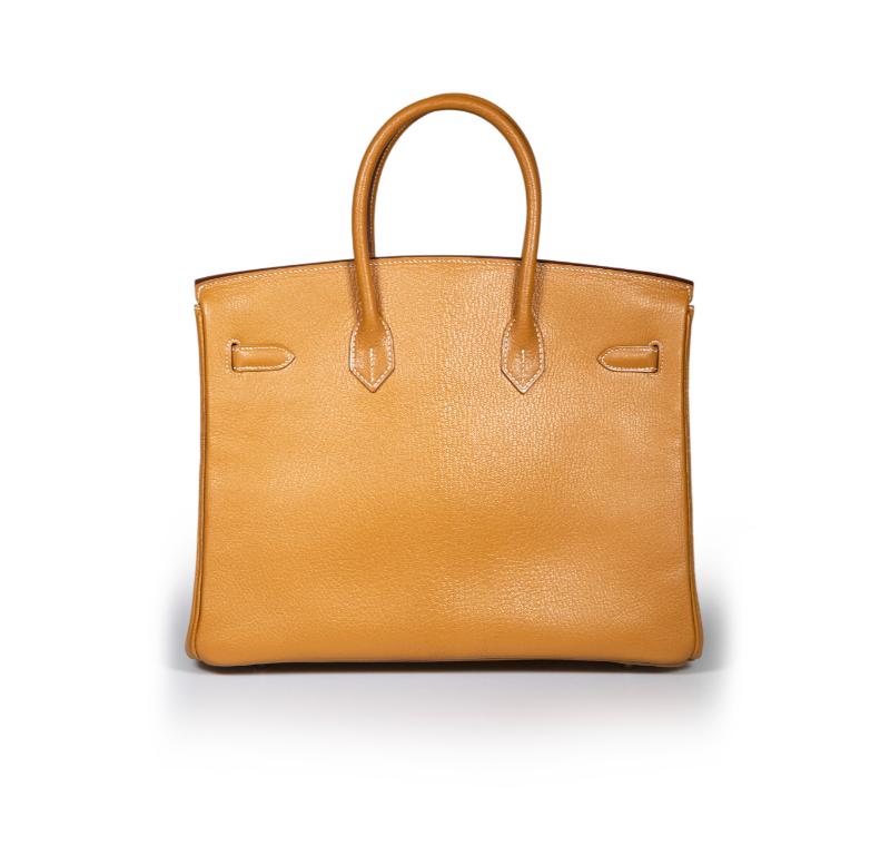 Orange Hermès 2005 Caramel Chèvre de Coromandel PHW Birkin 35