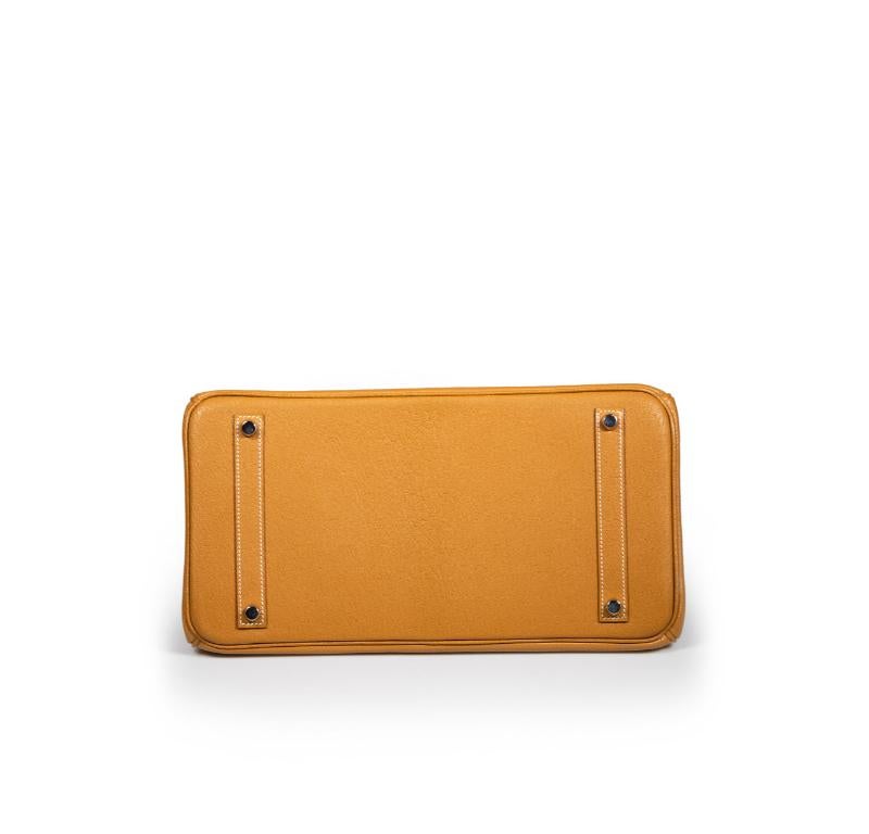 Hermès 2005 Caramel Chèvre de Coromandel PHW Birkin 35 In New Condition In London, GB