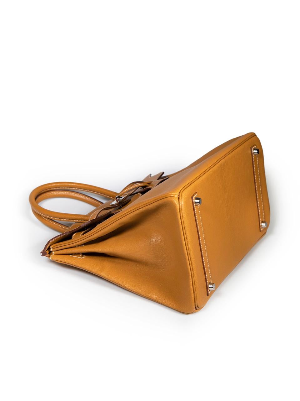 Women's Hermès 2005 Caramel Chèvre de Coromandel PHW Birkin 35