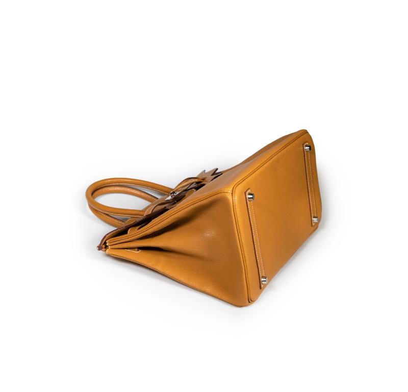 Women's Hermès 2005 Caramel Chèvre de Coromandel PHW Birkin 35