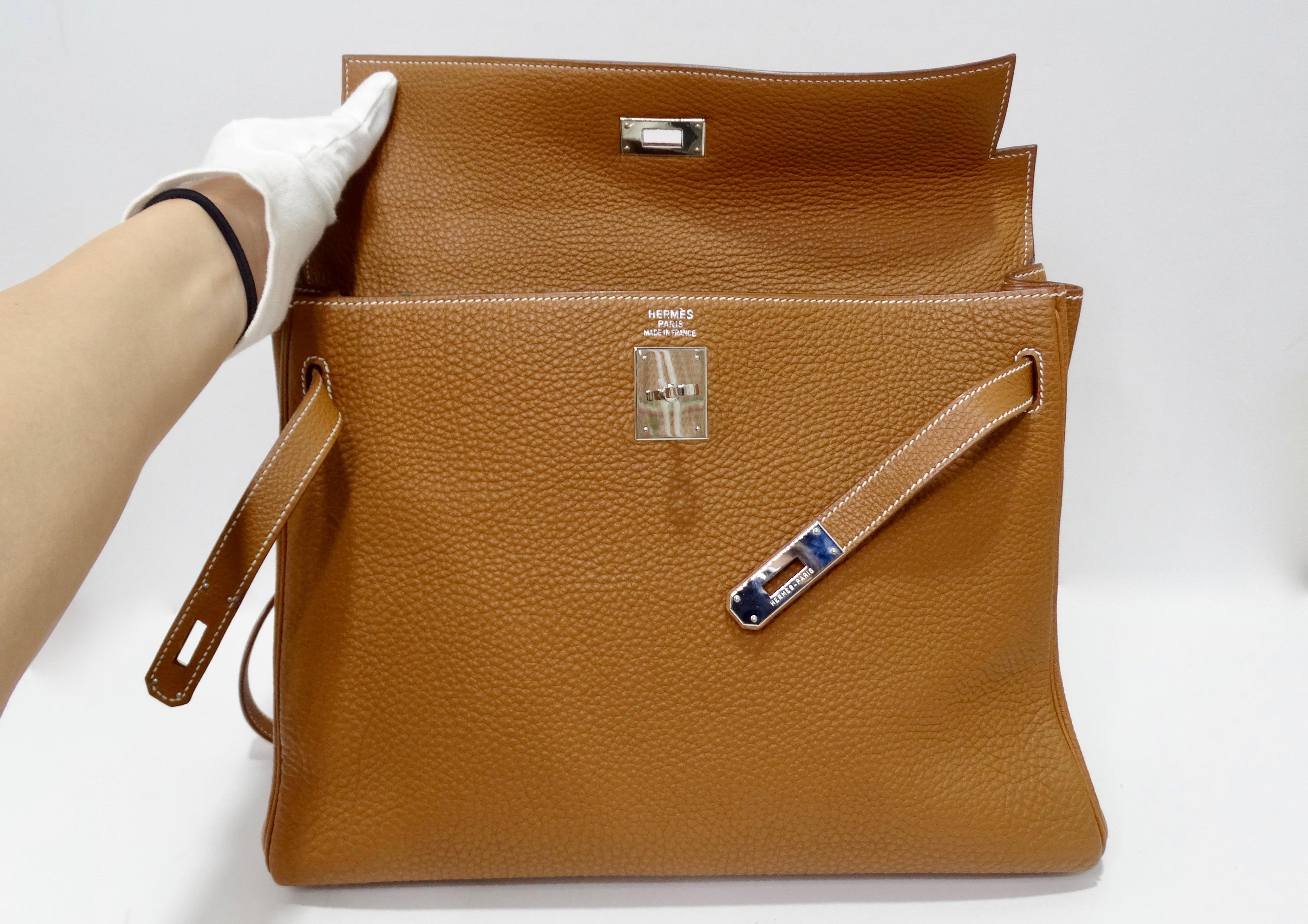 Hermès 2005 Kelly Retourne 35cm Gold Togo Leather 4