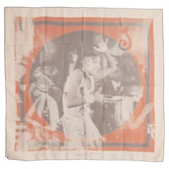 Hermès 2007 Foulard Carré 90 Josephine Baker danse Sciarpa di seta rosa Hermès