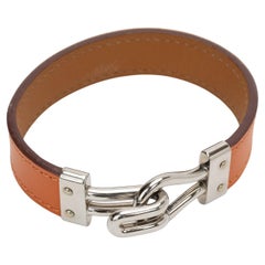 Hermès 2007 Hook Orange Swift Bracelet
