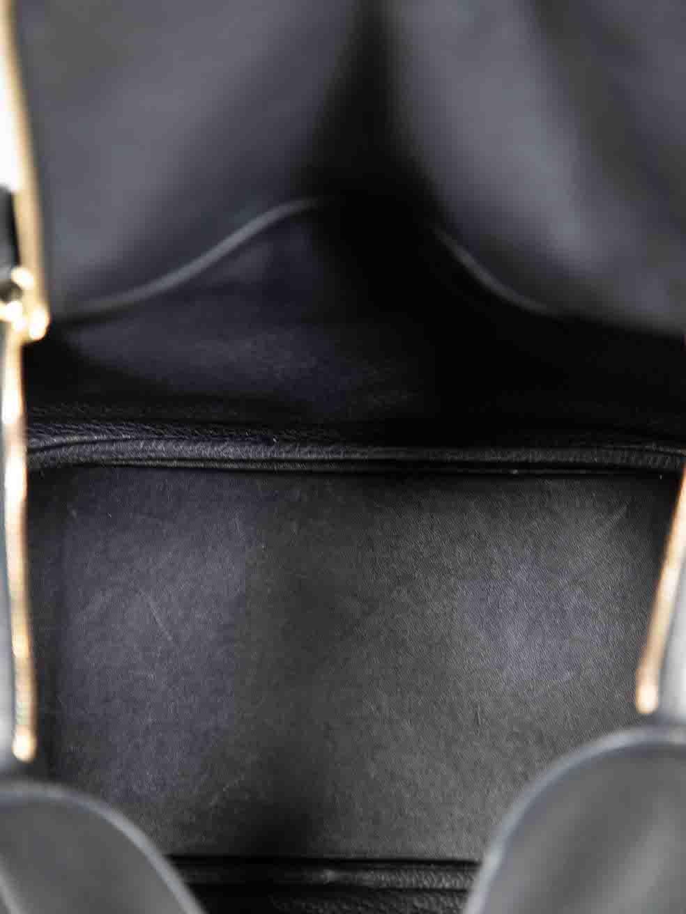 Hermès 2007 Noir Togo Leather GHW Lindy 26 Bag For Sale 2