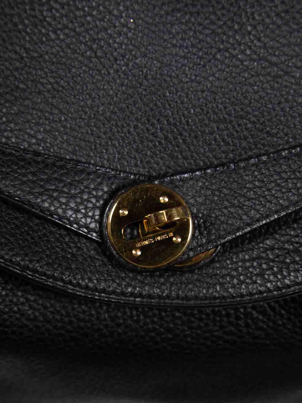 Hermès 2007 Noir Togo Leather GHW Lindy 26 Bag 4