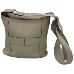 Hermes 2008 Good News messenger Bag in beige Clemence Leather