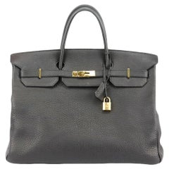 Hermès 2009 Birkin 40cm Clemence Leather Bag