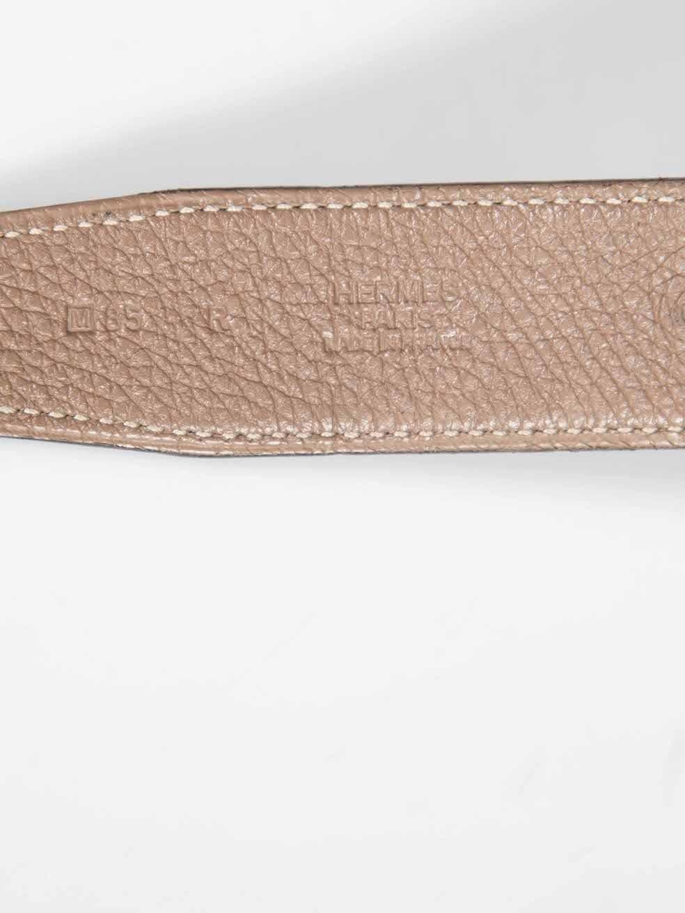 Women's Hermès 2009 Black & Brown Leather Reversible Belt Strap For Sale
