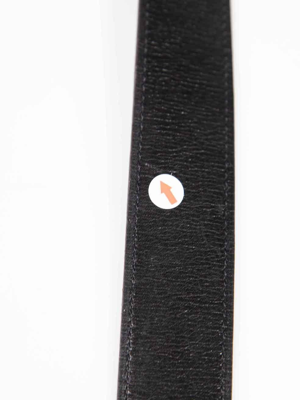 Hermès 2009 Black & Brown Leather Reversible Belt Strap For Sale 1