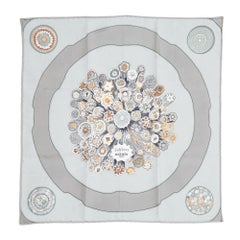 Hermès 2009 Carré 45 Gavroche Sulfures Silk Twill Carre 45 Scarf Hermes