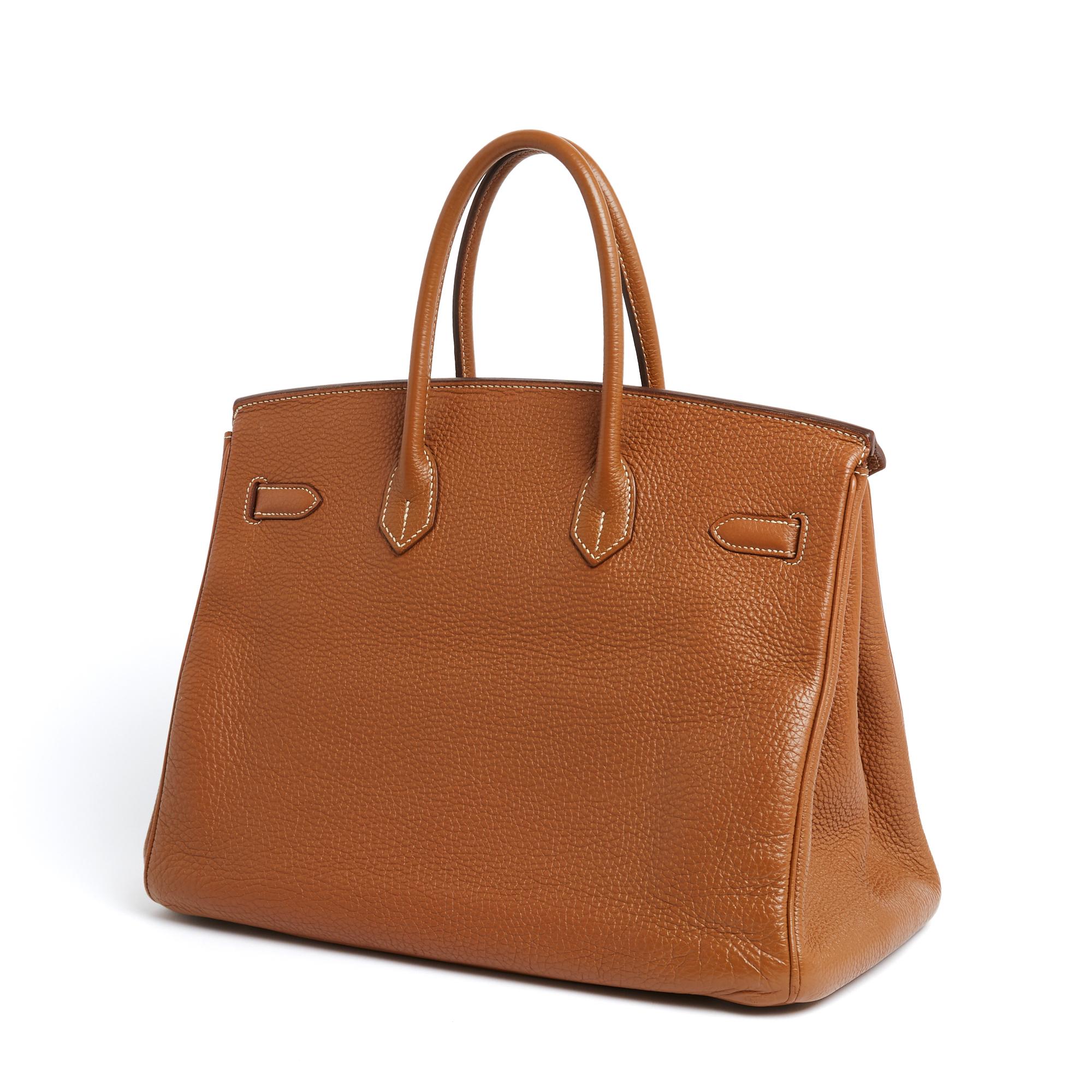 Brown Hermès 2009 Sac Birkin 35 Gold Togo Leather Silver HDW Birkin Hand Bag Hermes