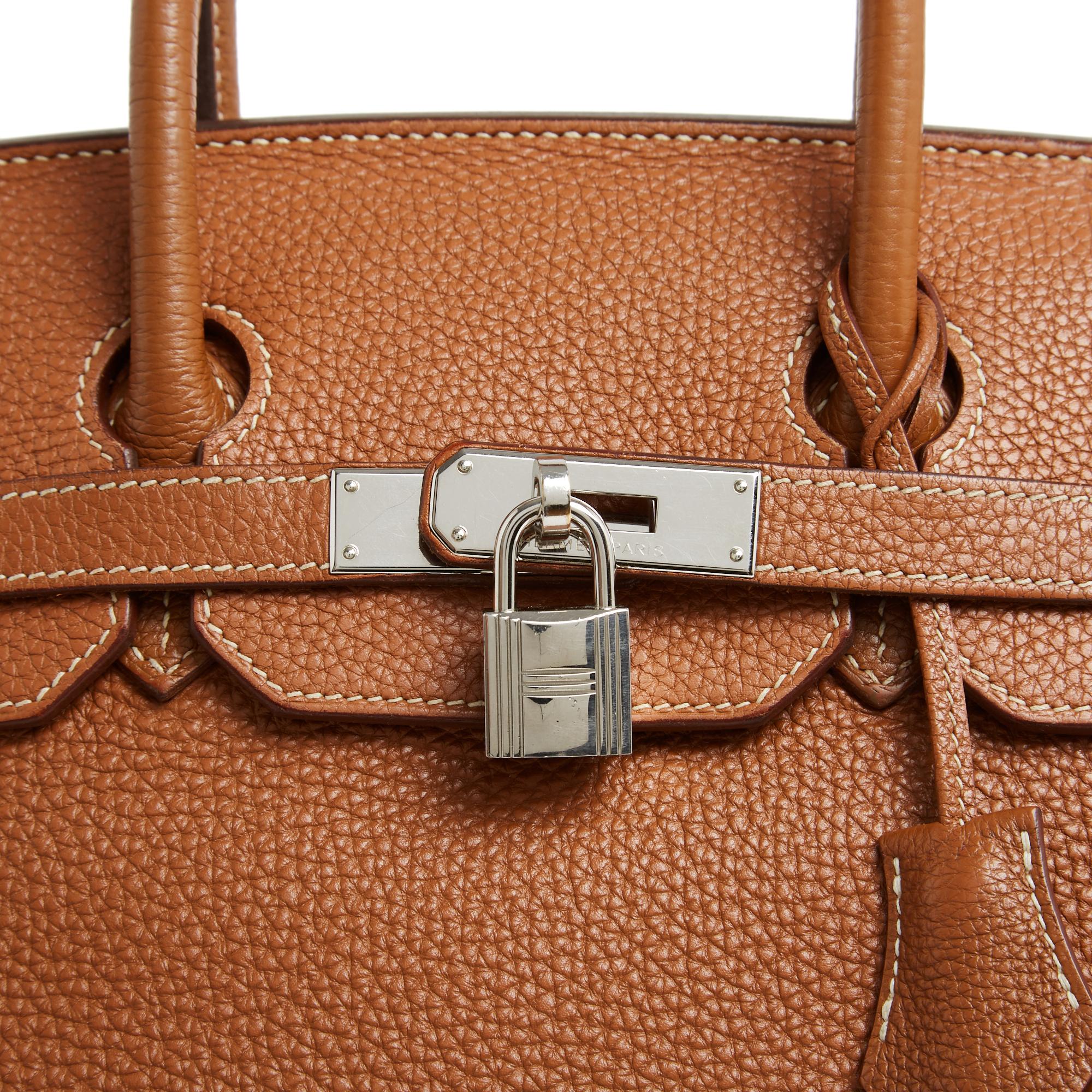 Hermès 2009 Sac Birkin 35 Gold Togo Leather Silver HDW Birkin Hand Bag Hermes 2