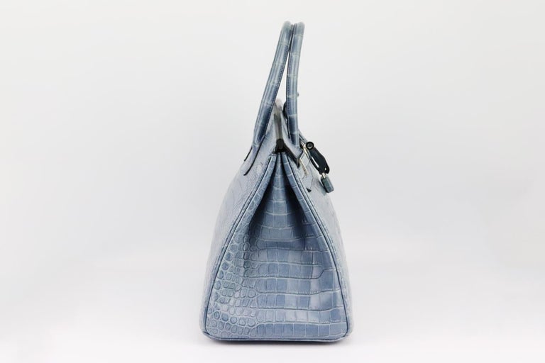 Hermès 2010 Birkin 35cm Matte Crocodile Porosus Leather Bag For Sale at  1stDibs