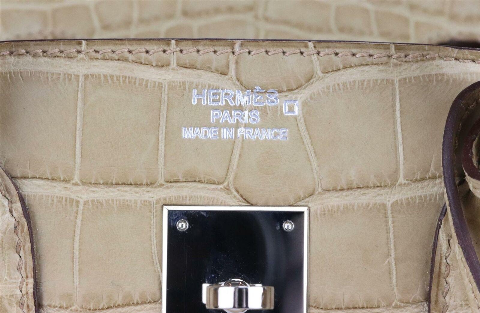 Hermès 2010 Birkin 35cm Matte Niloticus Crocodile Leather Bag 3