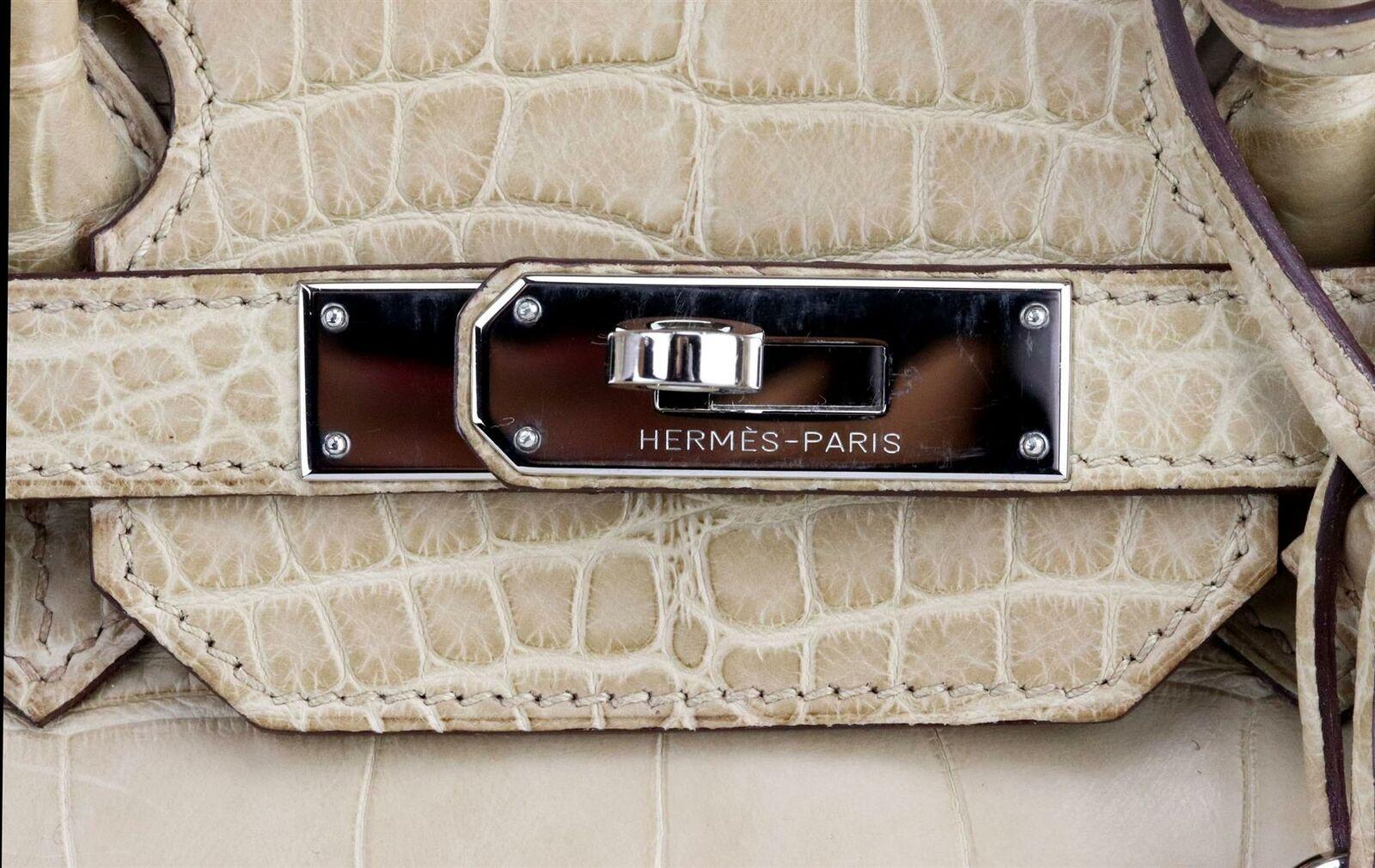 Hermès 2010 Birkin 35cm Matte Niloticus Crocodile Leather Bag 1