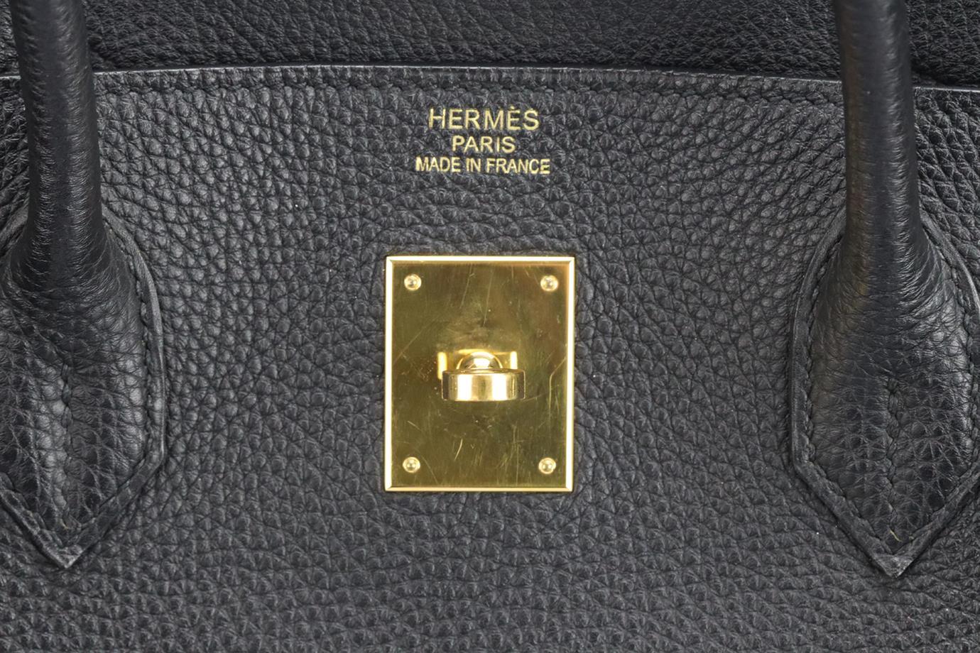Hermès 2010 Birkin 40 Cm Clemence Leather Bag 4