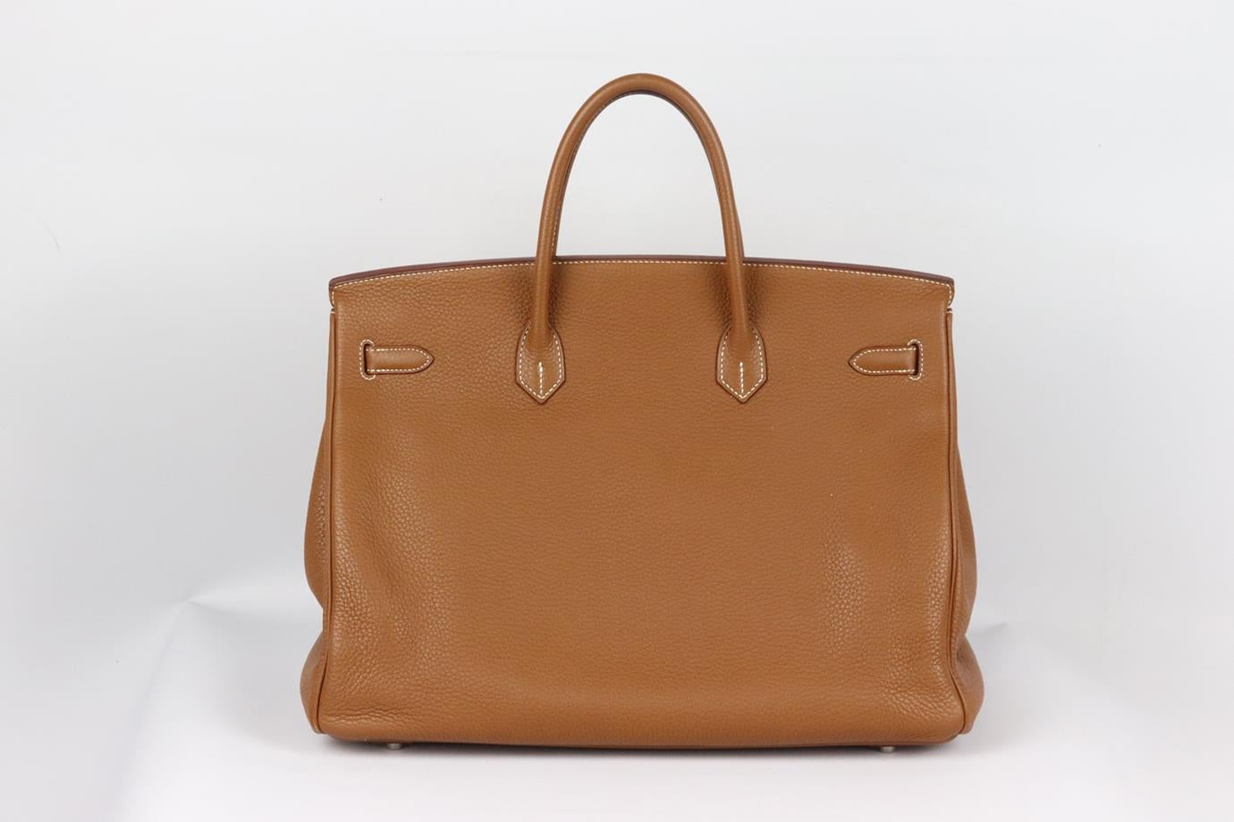 Brown Hermès 2010 Birkin 40cm Clemence Leather Bag