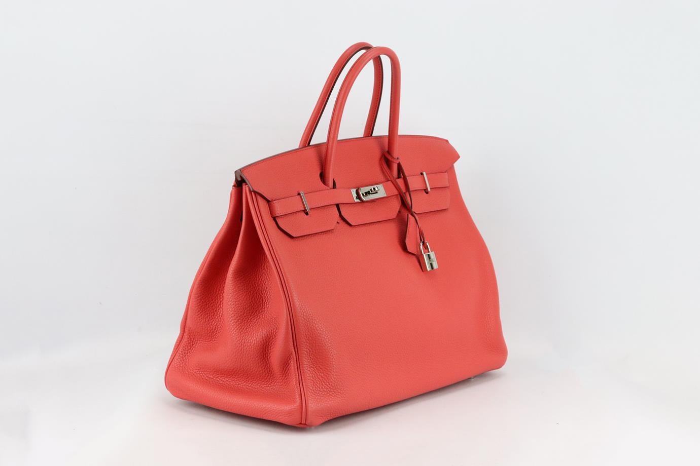 Hermès 2010 Birkin 40cm Togo Leather Bag en vente 4