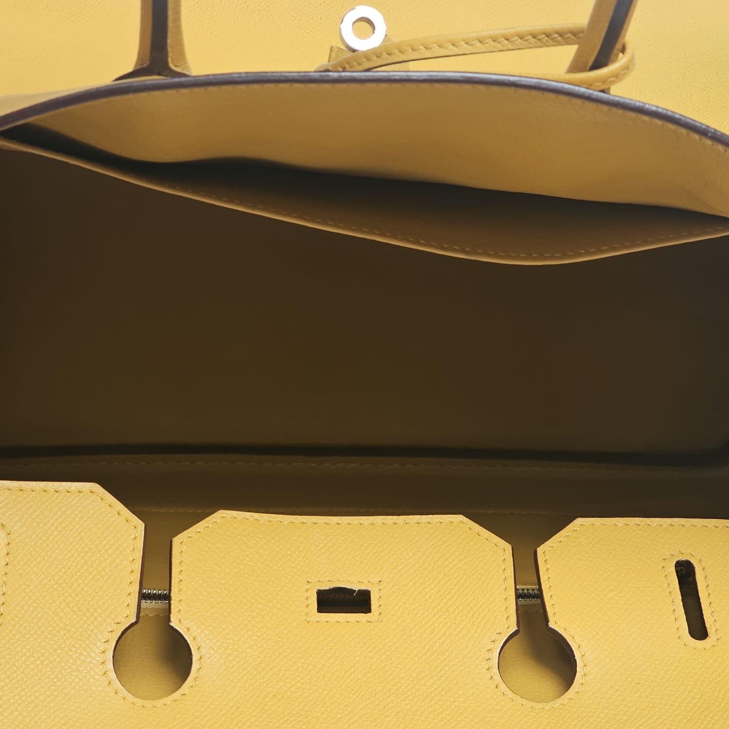 Hermes 2010 Epsom Jaune Soleil Birkin 35 Bag 7