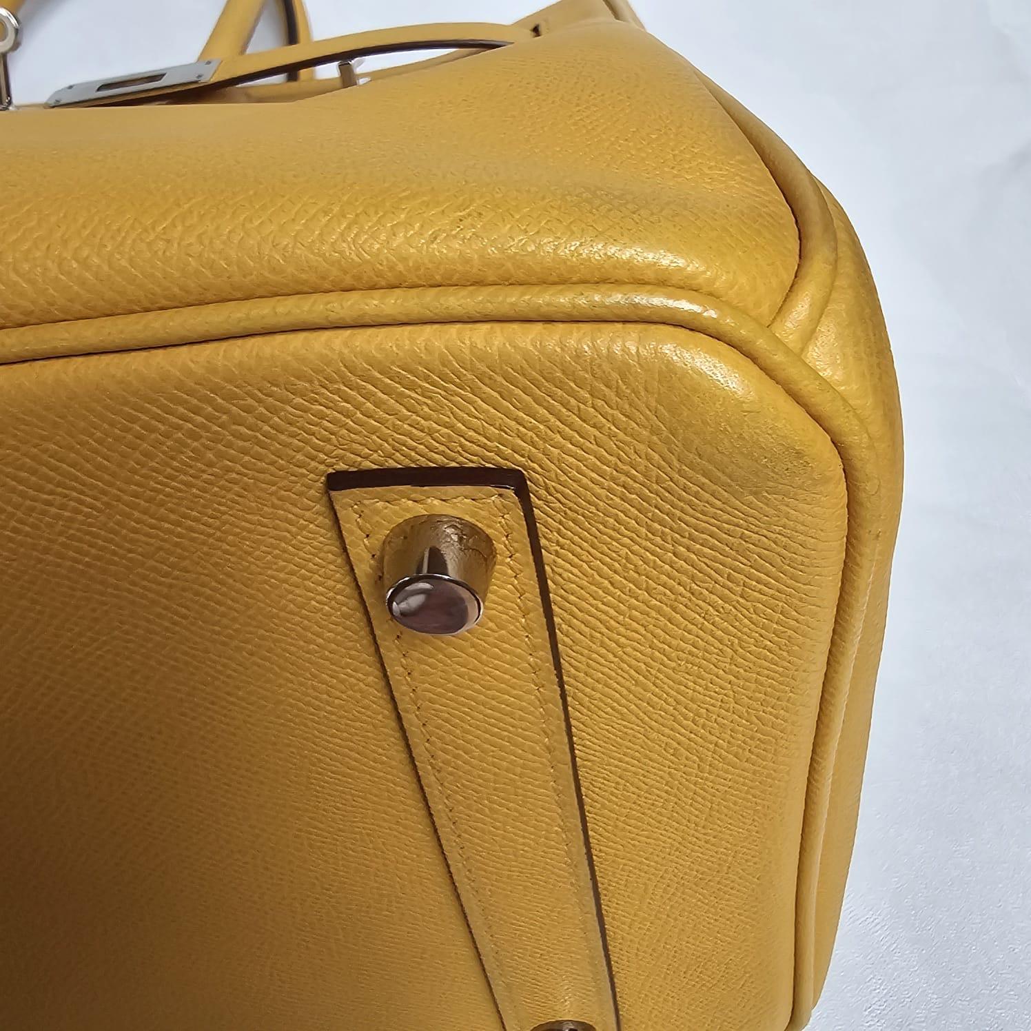 Hermes 2010 Epsom Jaune Soleil Birkin 35 Bag 13