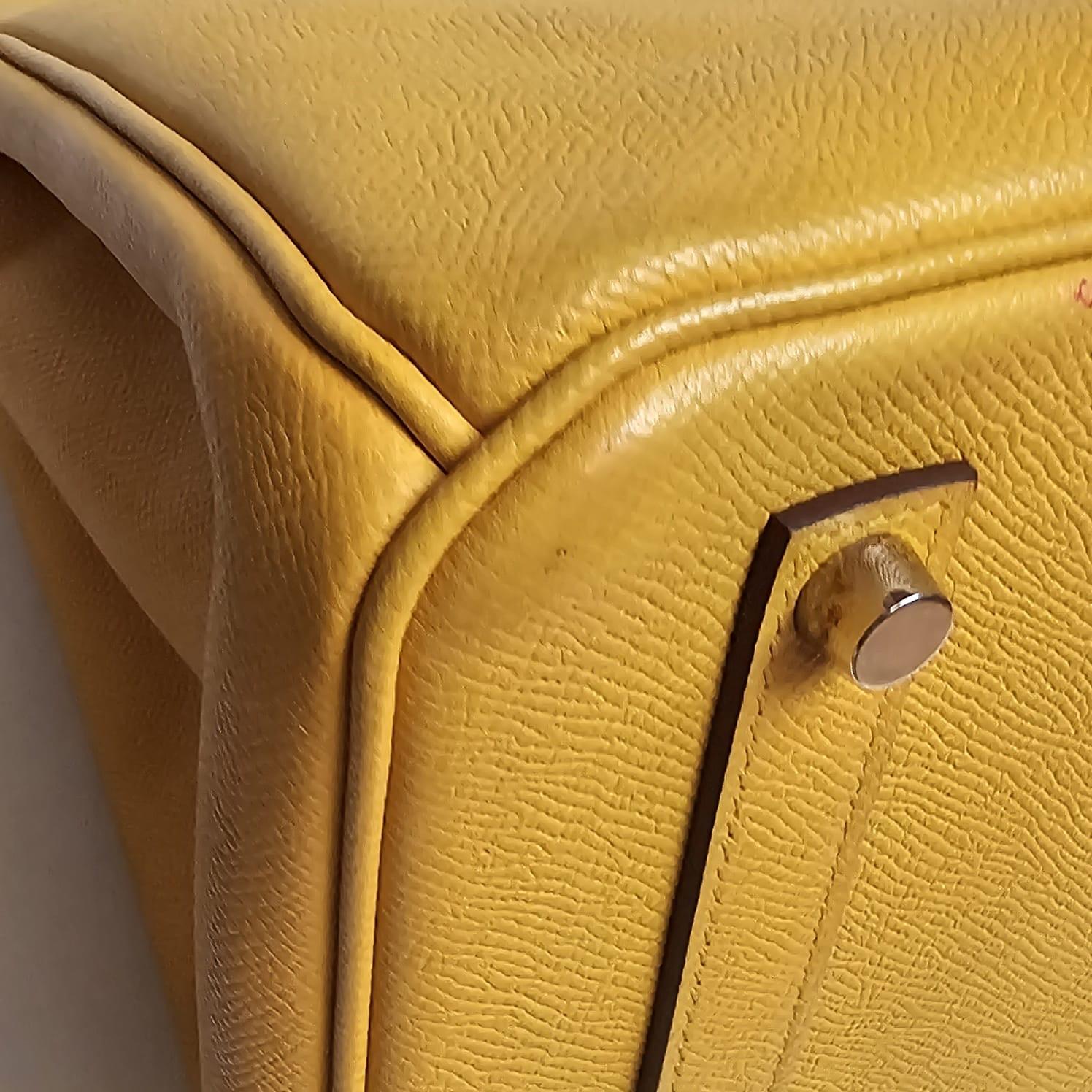 Hermes 2010 Epsom Jaune Soleil Birkin 35 Bag 14