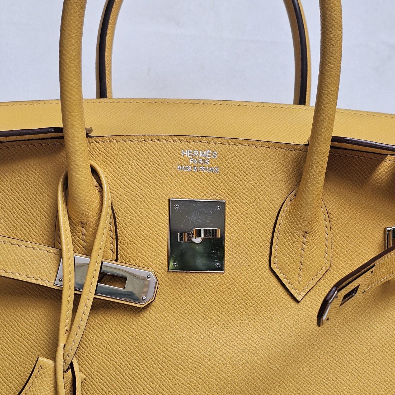 Hermes 2010 Epsom Jaune Soleil Birkin 35 Bag 1